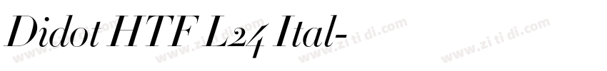 Didot HTF L24 Ital字体转换